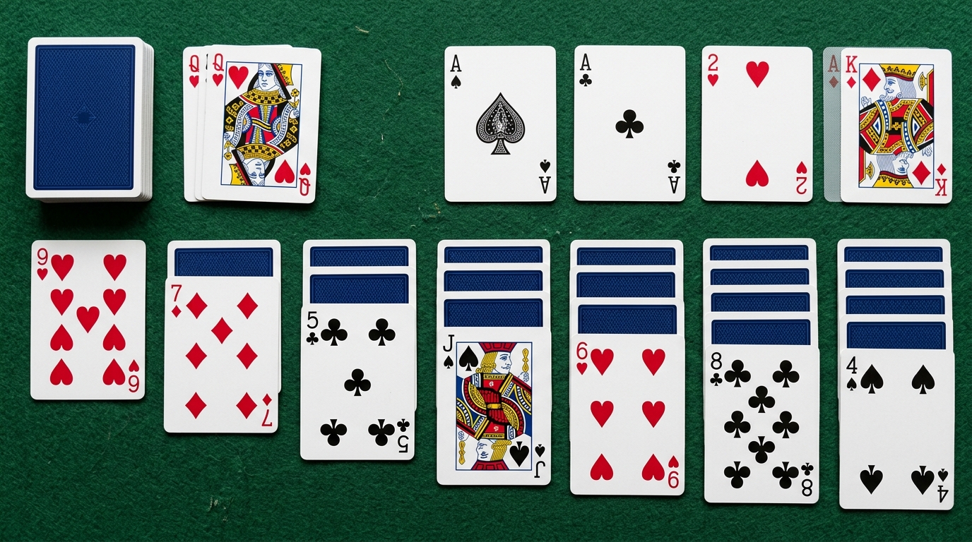 relaxing solitaire strategy illustration for Bliss Solitaire