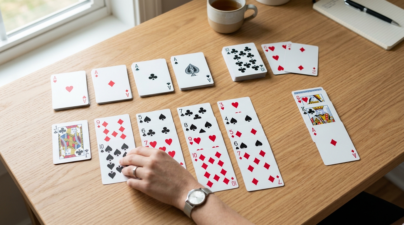 solitaire calm decision illustration for Bliss Solitaire